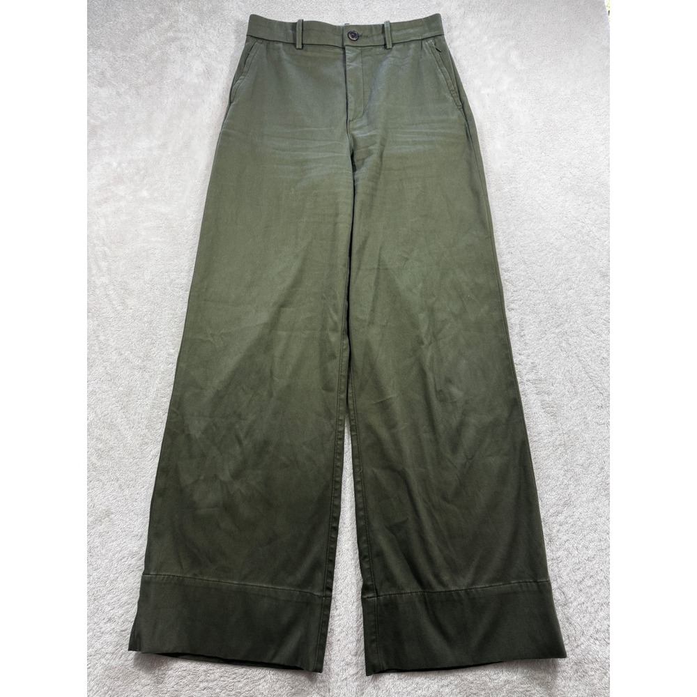 SPANX Dark Olive Wide Leg Trousers